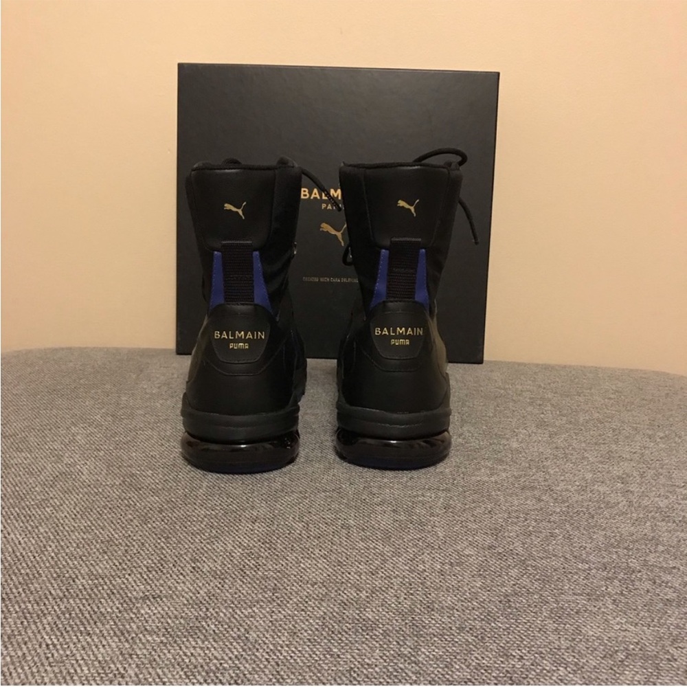 🎉 FINAL CRAZY SALE 🎉 New in Box Authentic & RARE Balmain x Puma size 7.5 - Picture 10 of 11